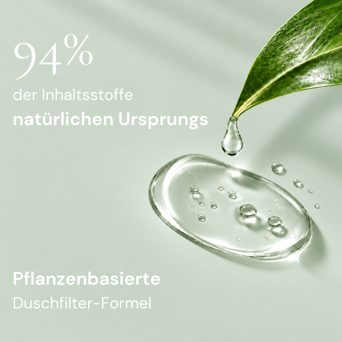 Protect mit 94 % pflanzenbasierter Filterformel von ShowerGlow