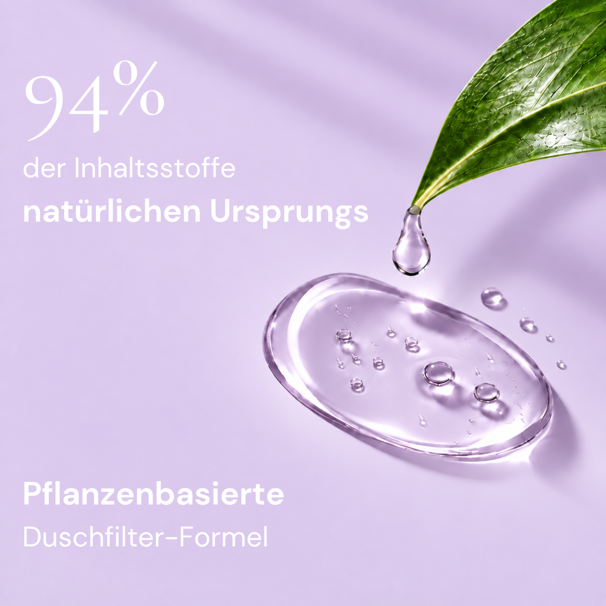 Spa Moments Duschfilter: 94 % der Inhaltsstoffe natürlichen Ursprungs